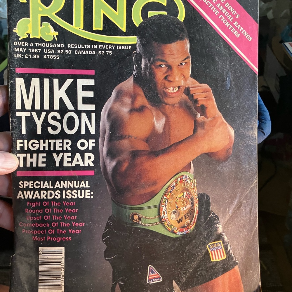 “The Ring” magazine. May 1987 issue.